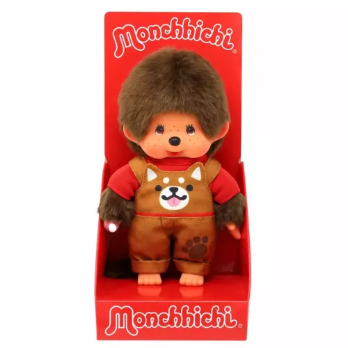 Moncsicsi plüssfigura shiba kutyás ruhában fiú 20 cm
