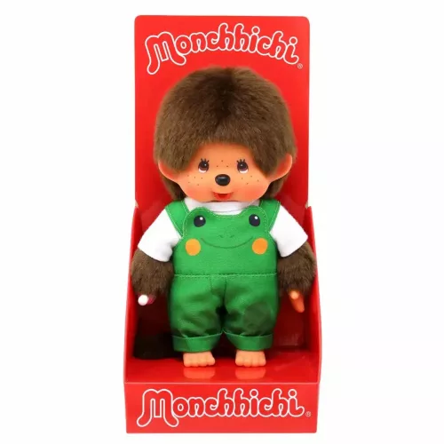 Moncsicsi plüssfigura békás ruhában fiú 20 cm