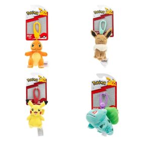   Pokémon Clip N Go plüss 9 cm 4 féle változatban 1 db véletlenszerű