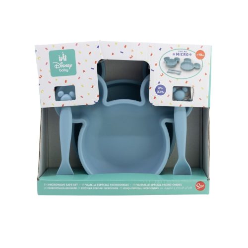Mickey egér alakú étkészlet - 4 darabos - 0% BPA