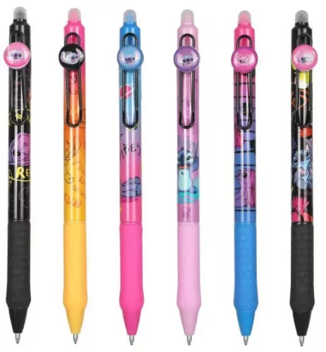 Nyomógombos radírozható golyóstoll Disney Black Stitch