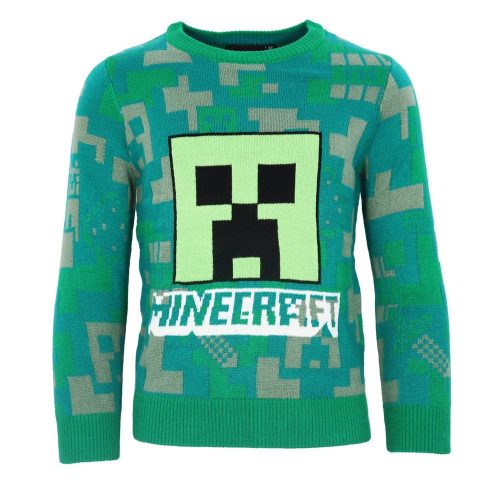 Minecraft Green gyerek kötött pulóver 6 év / 116 cm