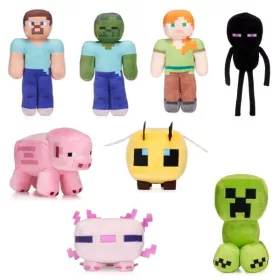 Minecraft plüssfigura 28 cm véletlenszerű karakter
