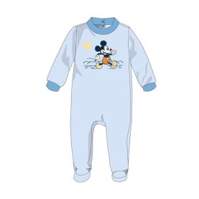   Disney Mickey egér baba velúr rugdalózó - világoskék - 0-1 hónapos babának