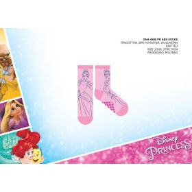   Disney Hercegnők csúszásgátlós teliplüss bokazokni gyerekeknek - világosrózsaszín - 23-26