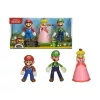 Nintendo Mushroom Kingdom akciófigura szett - Mario, Peach és Luigi (3 darabos)