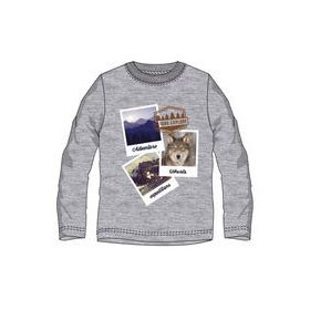 Ushuaia Pictures Szürke férfi otthoni póló M