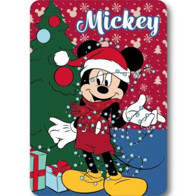 Disney Mickey Lights Karácsonyi polár takaró 100x140cm