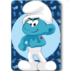 Hupikék Törpikék Hefty Smurf polár takaró 100x140cm