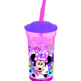   Szívószálas műanyag pohár BPA mentes - Minnie egér - 300ML