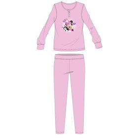   Disney Minnie egér pamut flanel pizsama - téli vastag gyerek pizsama - világosrózsaszín - 104
