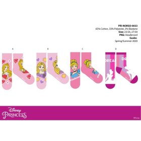   Disney Hercegnők gyerek pamut normál zokni - 4 pár/csomag - 23-26