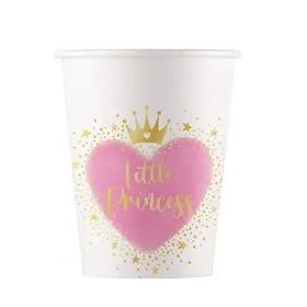 Hercegnők Little Princess papír pohár 8 db-os 200 ml FSC