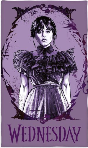 Wednesday Gothic kéztörlő, arctörlő, törölköző 30x50cm