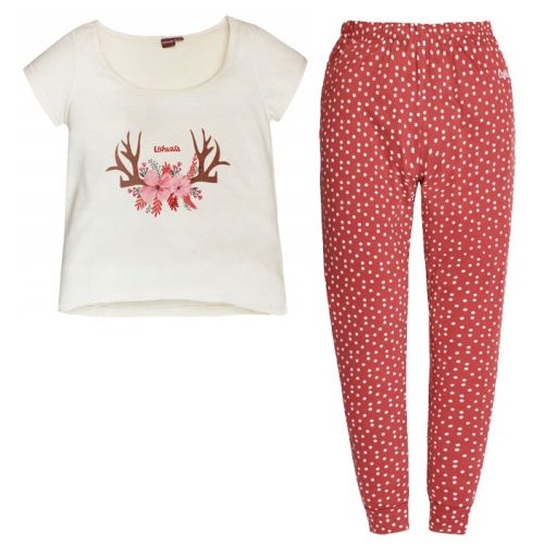 Ushuaia Szarvas Tiny Flowers női pizsama S