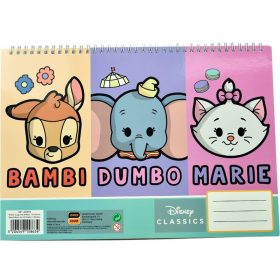   Disney Classics Animals A/4 spirál vázlatfüzet 40 lapos matricával