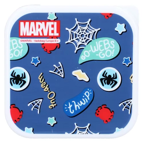 Spidey Fresh Bites uzsonnás doboz szett 3 darabos gyerekeknek