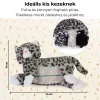 Mama cica és kölykei plüss szett szürke Mamanimals