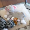 Mama nyuszi és kölykei plüss szett szürke Mamanimals