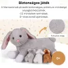 Mama nyuszi és kölykei plüss szett szürke Mamanimals