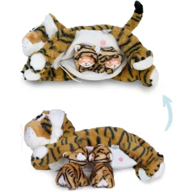 Mamanimals mama tigris és 2 kölyke plüss szett