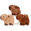 Capybara plüssfigura álló kisbabával 25 cm - Sötét barna