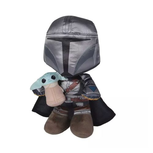 Mandalorian Baby Yodával plüssfigura 28 cm - Star Wars
