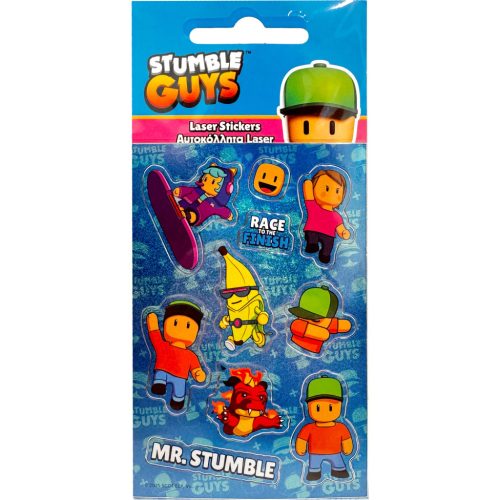 Stumble Guys Blue hologrammos matrica szett