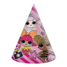 LOL Surprise Glitterati parti kalap, csákó 6 db-os