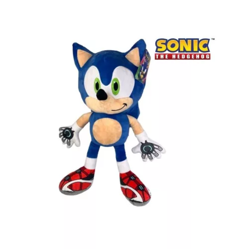 Sonic Prime Sonic plüssfigura 20 cm akasztózsinórral
