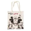 Disney Minnie Mickey Kiss vászontáska, bevásárlótáska 44 cm