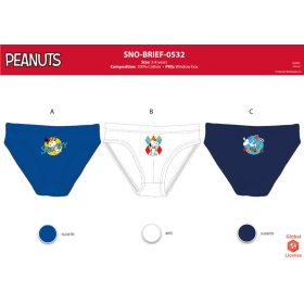 Snoopy kisfiú alsó - 3 darabos pamut alsó - 92-98
