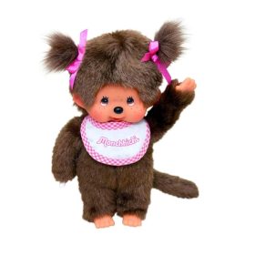 Moncsicsi plüssfigura 20 cm - rózsaszín felsőben