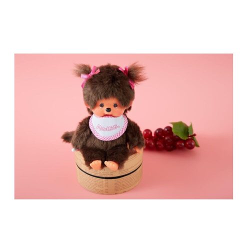 Moncsicsi plüssfigura 20 cm - rózsaszín felsőben