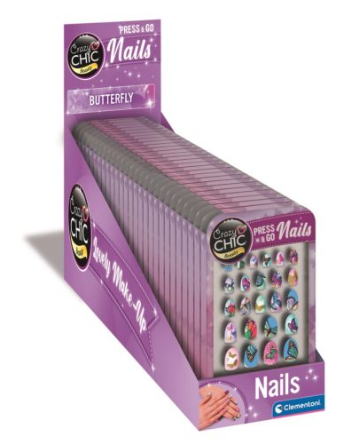 Crazy Chic Butterfly műköröm készlet Clementoni