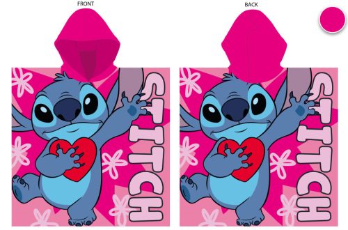 Disney Stitch 55x110 cm gyorsan száradó poncsó