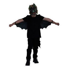   Fogatlan jelmez szett - szárnyak és maszk egyben - világít a sötétben