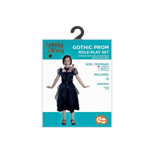 Iskoláslány Gothic Prom jelmez 120/130 cm