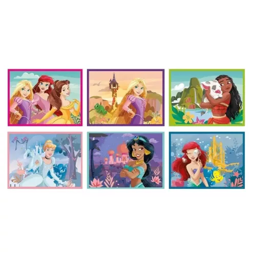 Disney Hercegnők Happy Space mesekocka 12db-os Clementoni