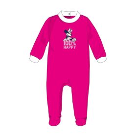   Disney Minnie egér baba velúr rugdalózó - pink - 0-1 hónapos babának