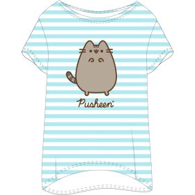 Pusheen Striped női rövid hálópóló M