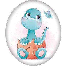 Dinoszaurusz Egg formapárna, díszpárna 37x34 cm Velúr