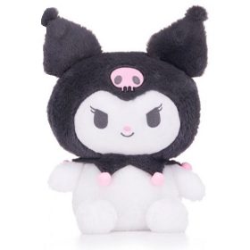 Hello Kitty Kuromi plüssfigura 24 cm sötétszürke
