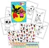 Bing nyuszi tetoválás szett - Bing tattoo set with coloring book