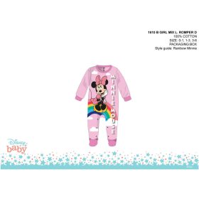   Disney Minnie egér baba rugdalózó - világosrózsaszín-lila - 1-3 hónapos babának