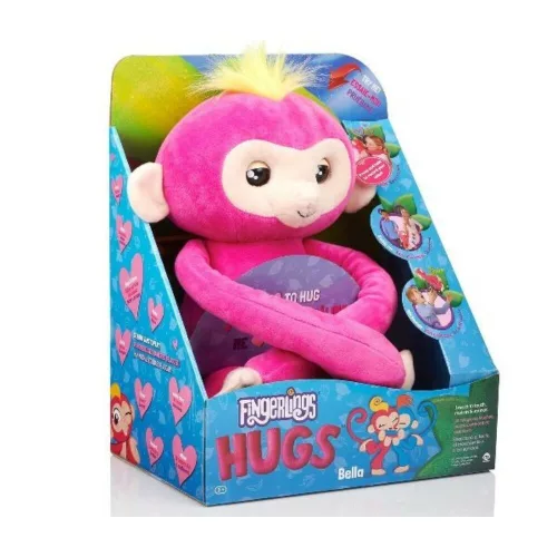 Fingerlings Hugs interaktív Bella majom plüss - Fingerlings Hugs interactive Bella monkey plush