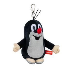   Kisvakond kulcstartó plüss 10 cm karabinerrel  barátságos társ mindig magaddal