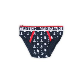   Fiú alsó - Pamutdzsörzé - nyomott mintás - sötétkék - 116