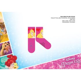   Disney Hercegnők csúszásgátlós teliplüss bokazokni gyerekeknek - pink - 23-26