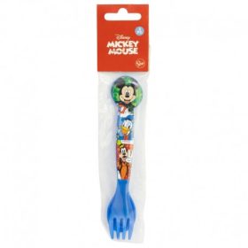   Mickey egér Műanyag evőeszköz készlet (kanál és villa) BPA mentes
